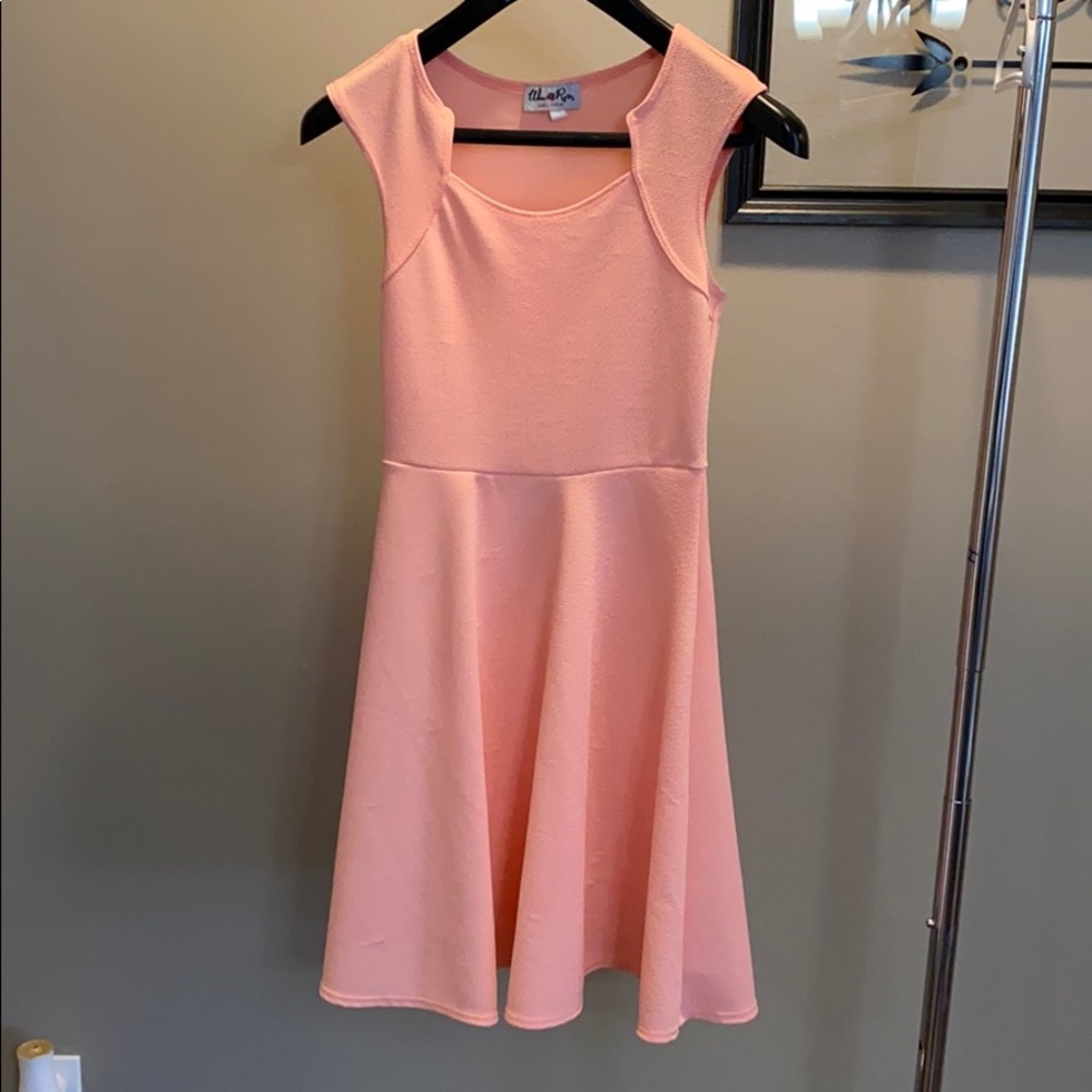 Salmon pink dress